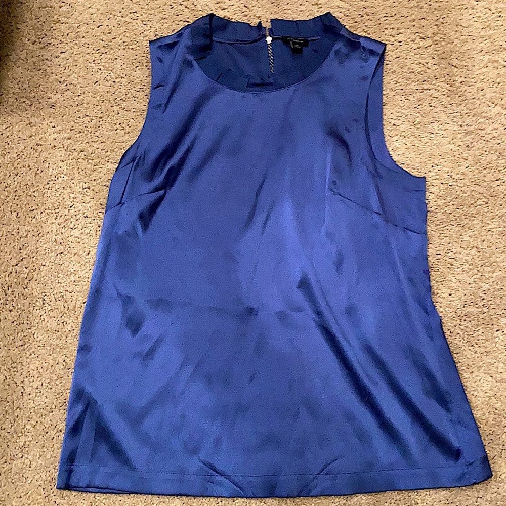 Ann Taylor sleeveless silk blouse.